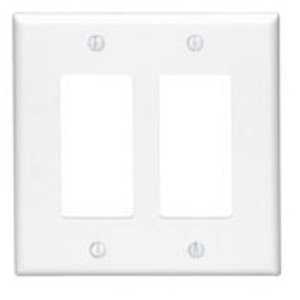 Leviton Wallplates Mid Nyl 2G Decr-I PJ262-I